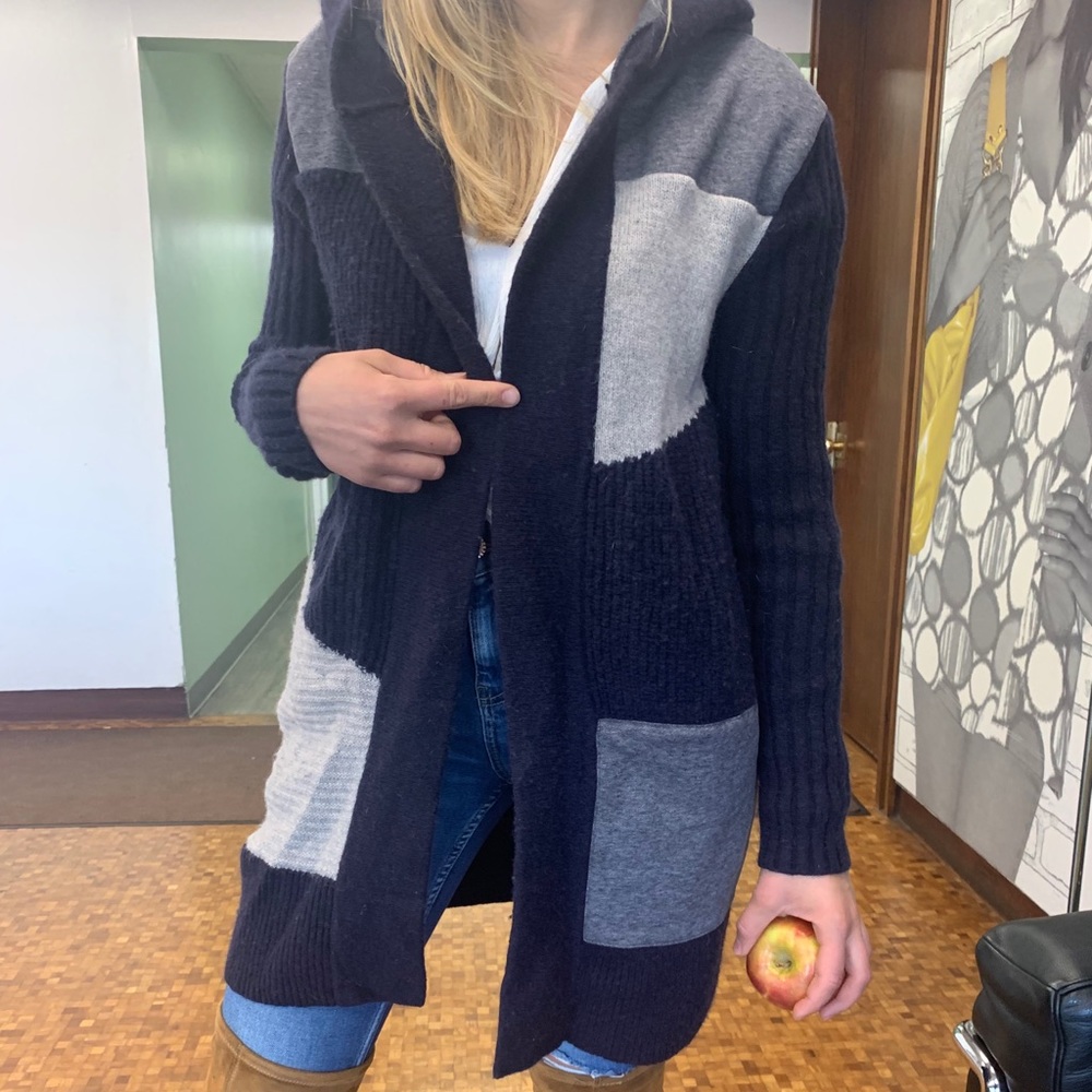French Connection Colorblock cardigan